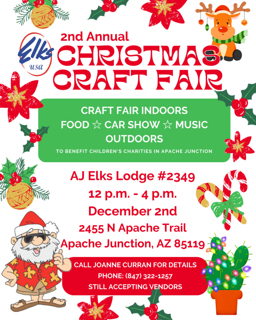 Christmas Craft Fair flyer December 2, 2023 